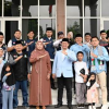 Wakil Bupati Kuningan berfoto bersama usai melepas pawai Tarhib.